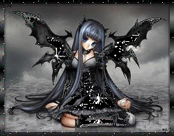 Gif animé gothique ange